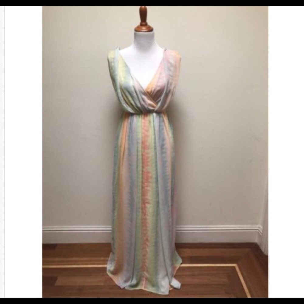 Dil faux wrap multicolor dress